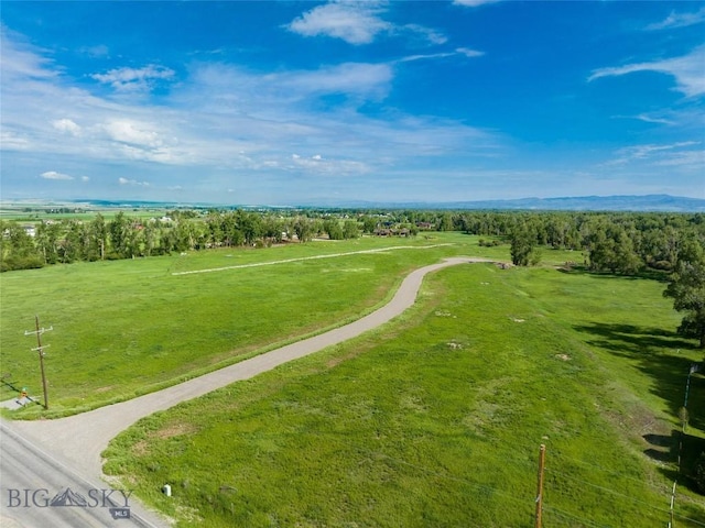 drone / aerial view featuring a rural view