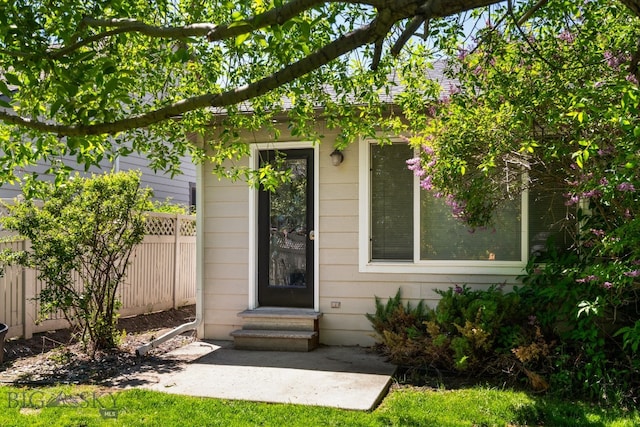 view of property entrance