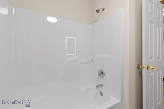 bathroom featuring bathtub / shower combination