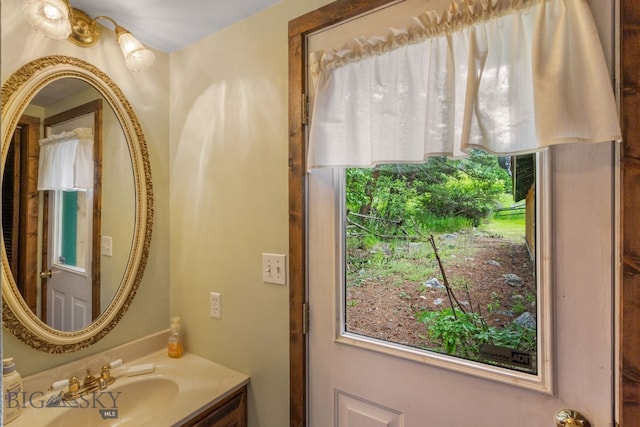 bathroom with vanity