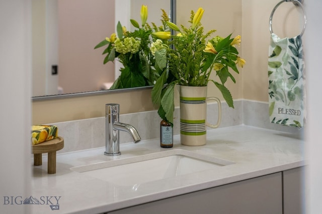 bathroom featuring vanity