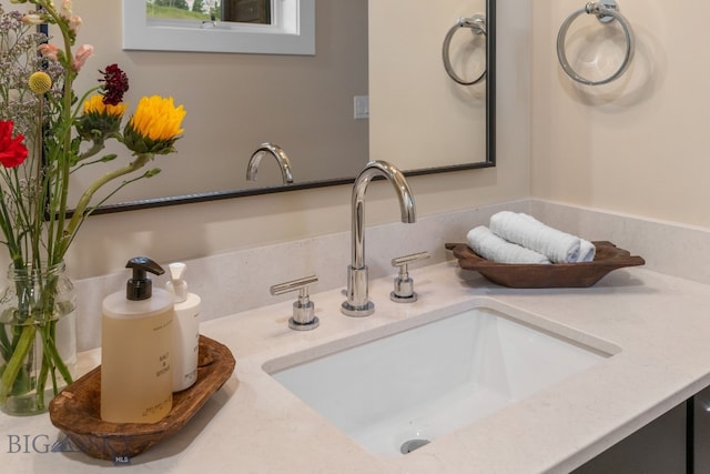 bathroom with vanity