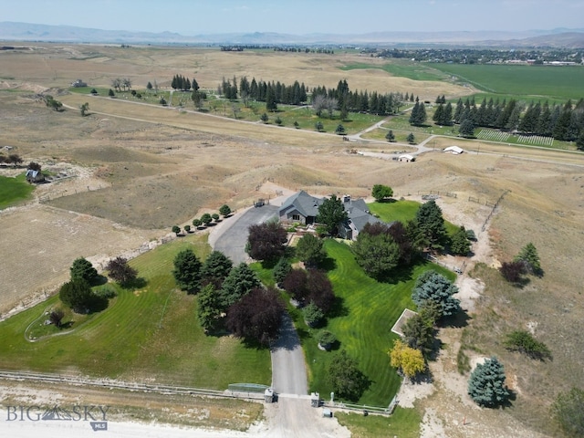 bird's eye view featuring a rural view