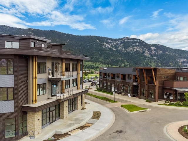 view of property's community featuring a mountain view