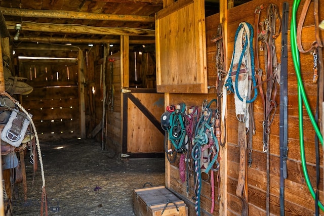 view of horse barn