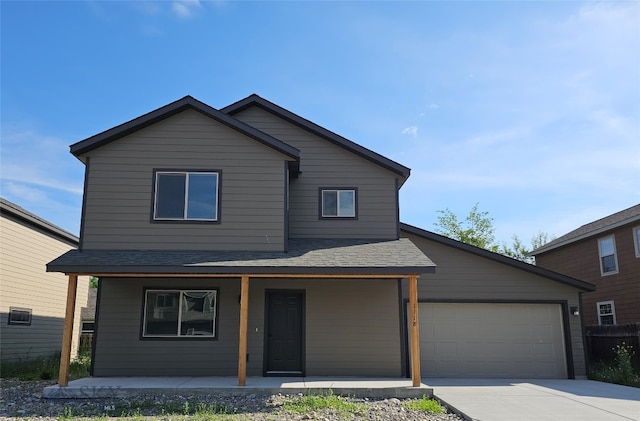 view of front property featuring a porch