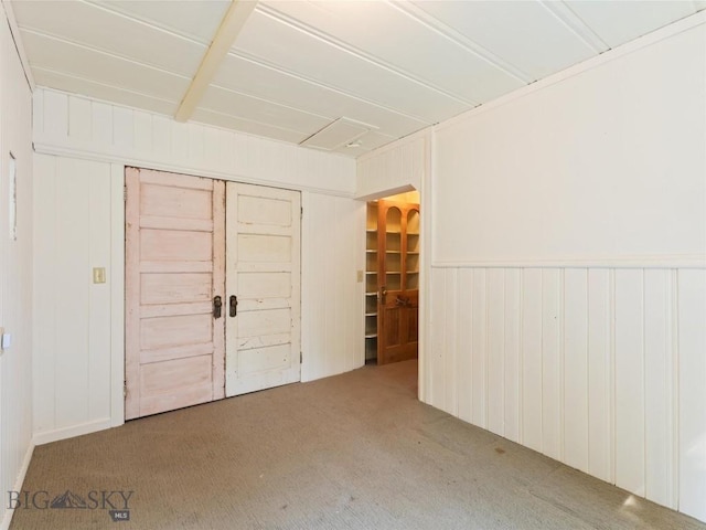 view of carpeted empty room