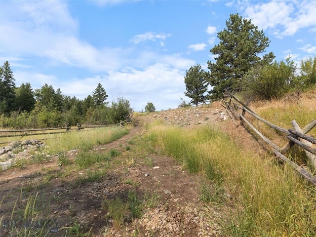 view of local wilderness with a rural view