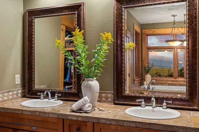 bathroom featuring vanity