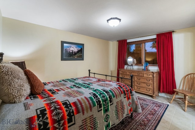 view of tiled bedroom