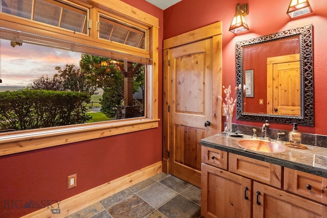 bathroom with vanity