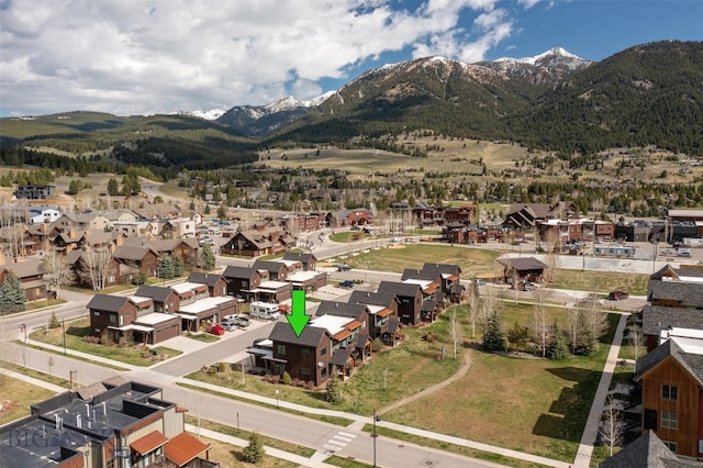 exterior space with a mountain view