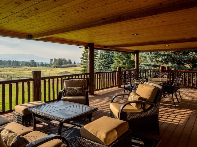 view of wooden terrace