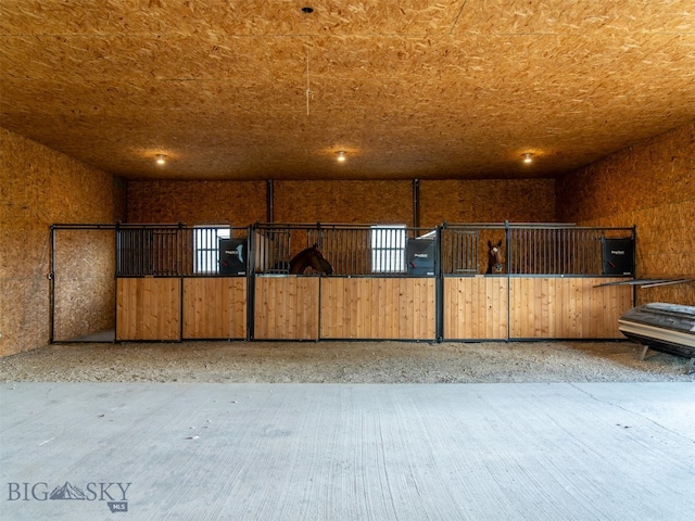 view of horse barn