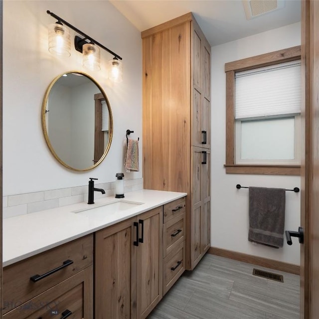 bathroom with vanity