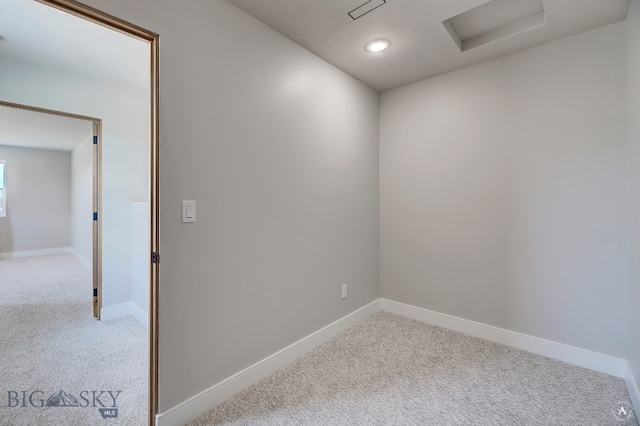 view of carpeted empty room