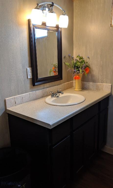 bathroom featuring vanity