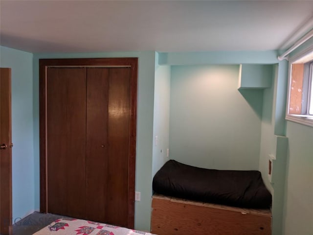 bedroom featuring a closet