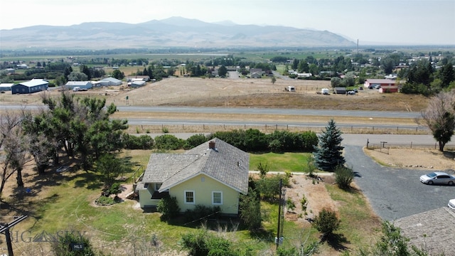 aerial view featuring a mountain view