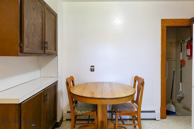 dining room featuring light tile patterned floors