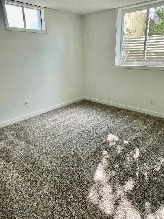 unfurnished room with carpet flooring