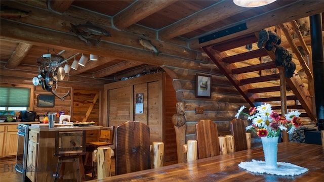 view of unfinished attic