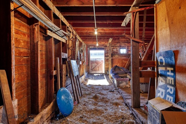 view of horse barn