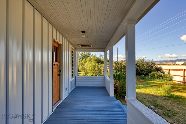 view of wooden terrace