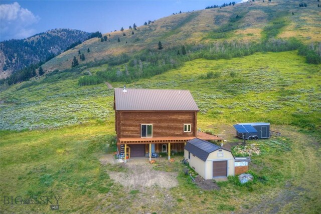 224 Slide Rock Rd, Cameron, MT 59720 - view from above of property featuring a mountain backdrop