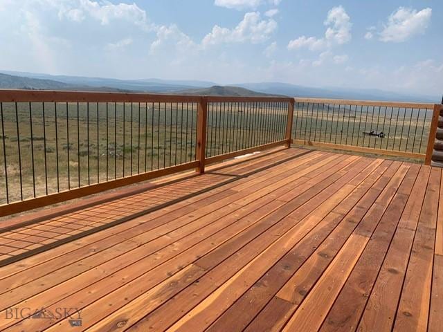 224 Slide Rock Rd, Cameron, MT 59720 - deck featuring a mountain view