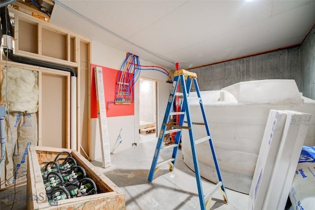 224 Slide Rock Rd, Cameron, MT 59720 - interior space with concrete flooring