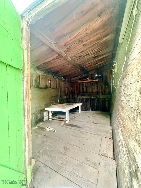 view of basement