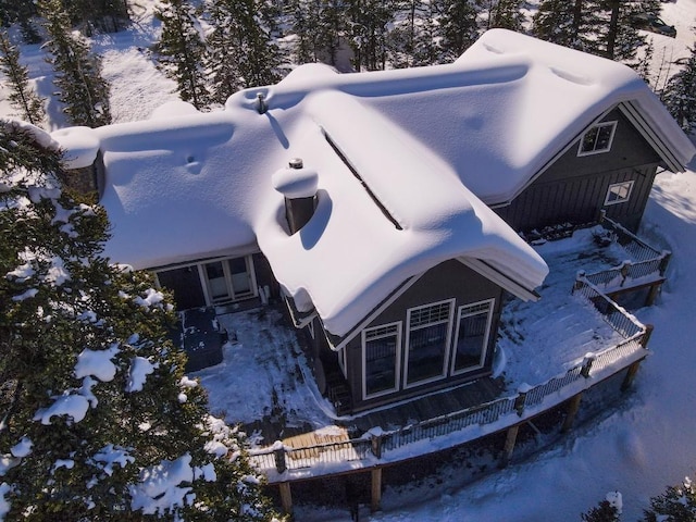 83 W Pine Cone Ter, Big Sky, MT 59716 - view of snowy aerial view