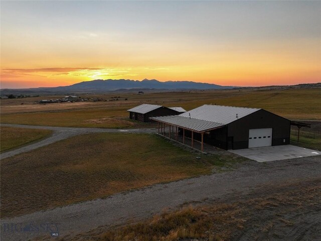 exterior space with a mountain view