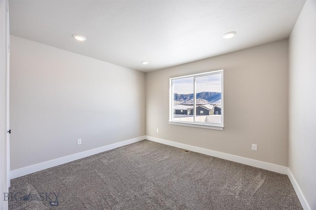 view of carpeted empty room