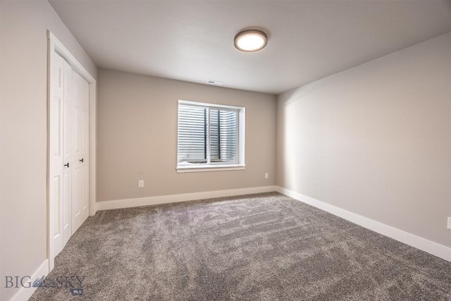 view of carpeted empty room