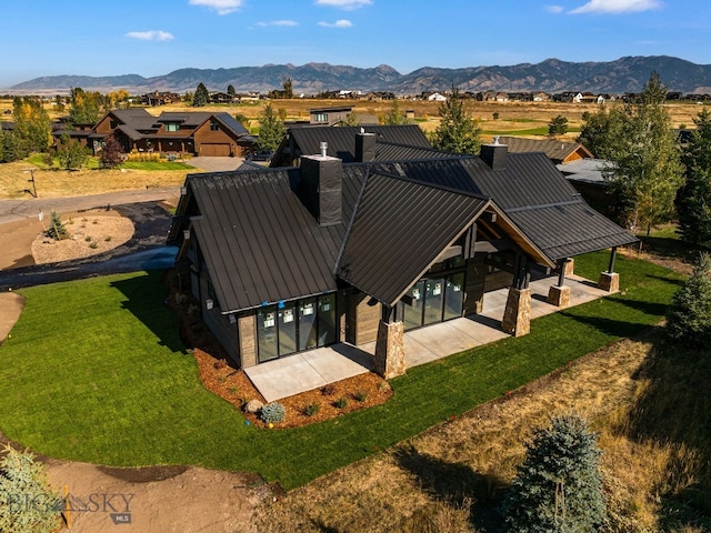 exterior space with a mountain view