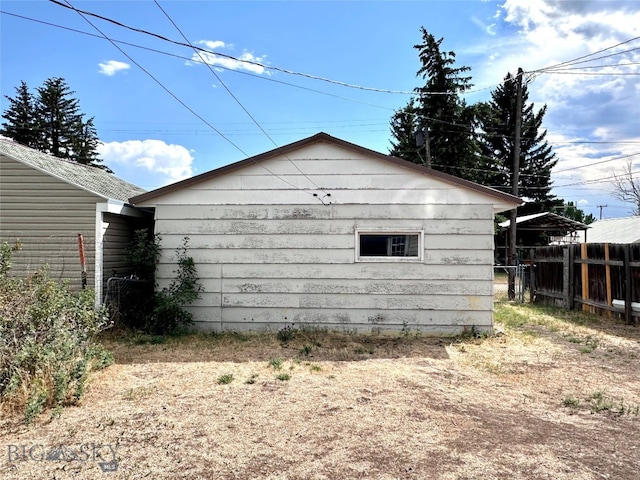 view of outdoor structure