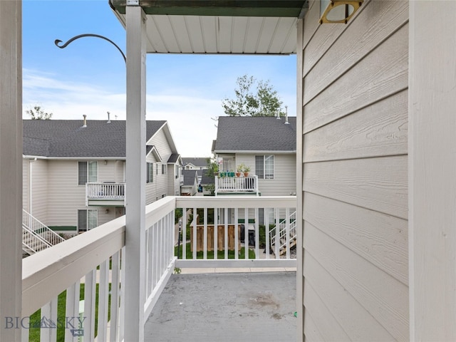 view of balcony