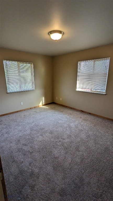 view of carpeted empty room