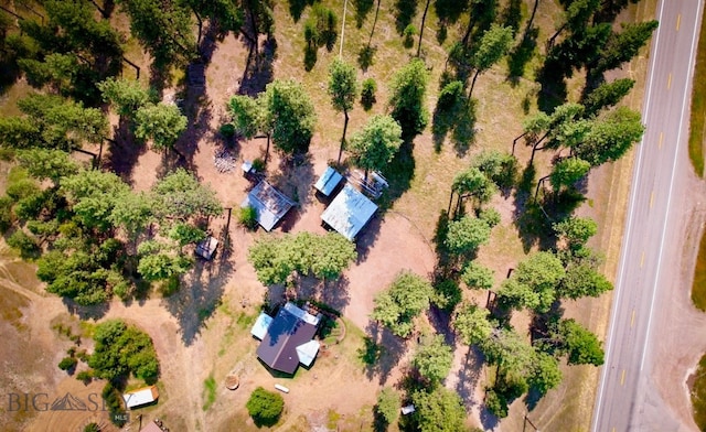 drone / aerial view featuring a rural view