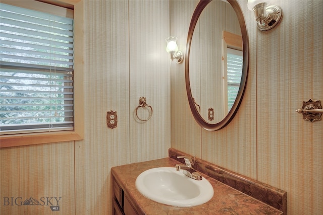 bathroom featuring vanity