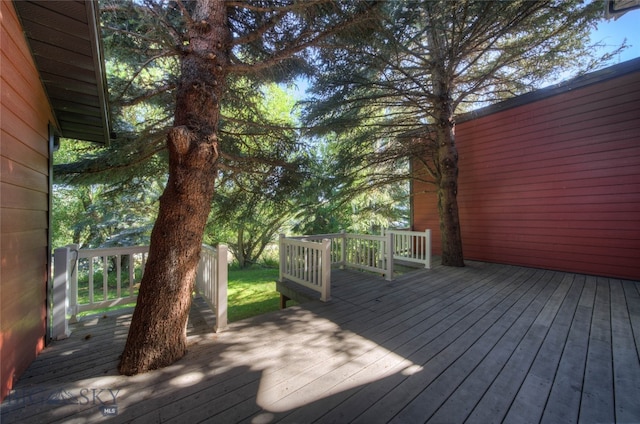 view of wooden terrace