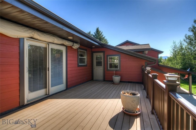 8733 Huffman, Bozeman, MT 59715 - view of wooden deck