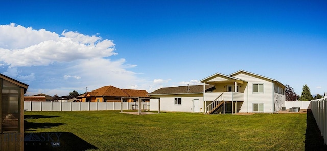 25 Amber, Dillon, MT 59725 - rear view of house featuring stairway and central AC