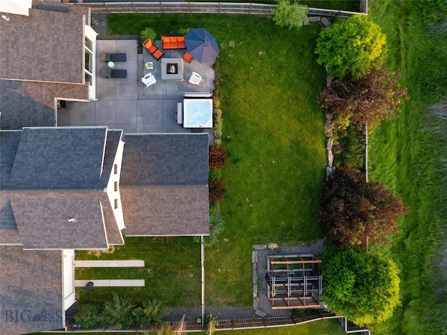 birds eye view of property