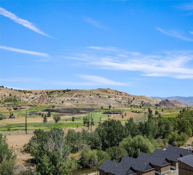 mountain view with a rural view