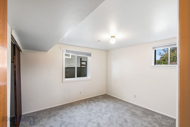 view of carpeted empty room