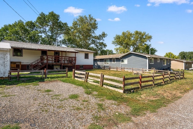 view of horse barn