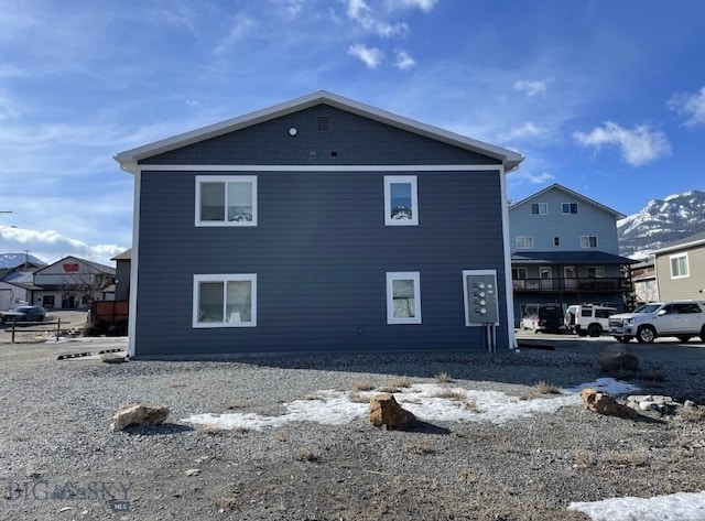 view of snowy exterior